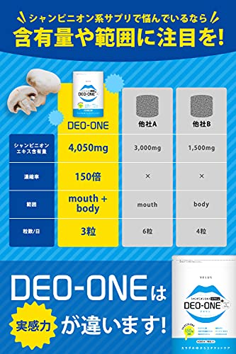 VELUS DEO-ONE シャンピニオン 150倍濃縮 4050mg配合 乳酸菌 食物繊維 サプリ の商品画像 5