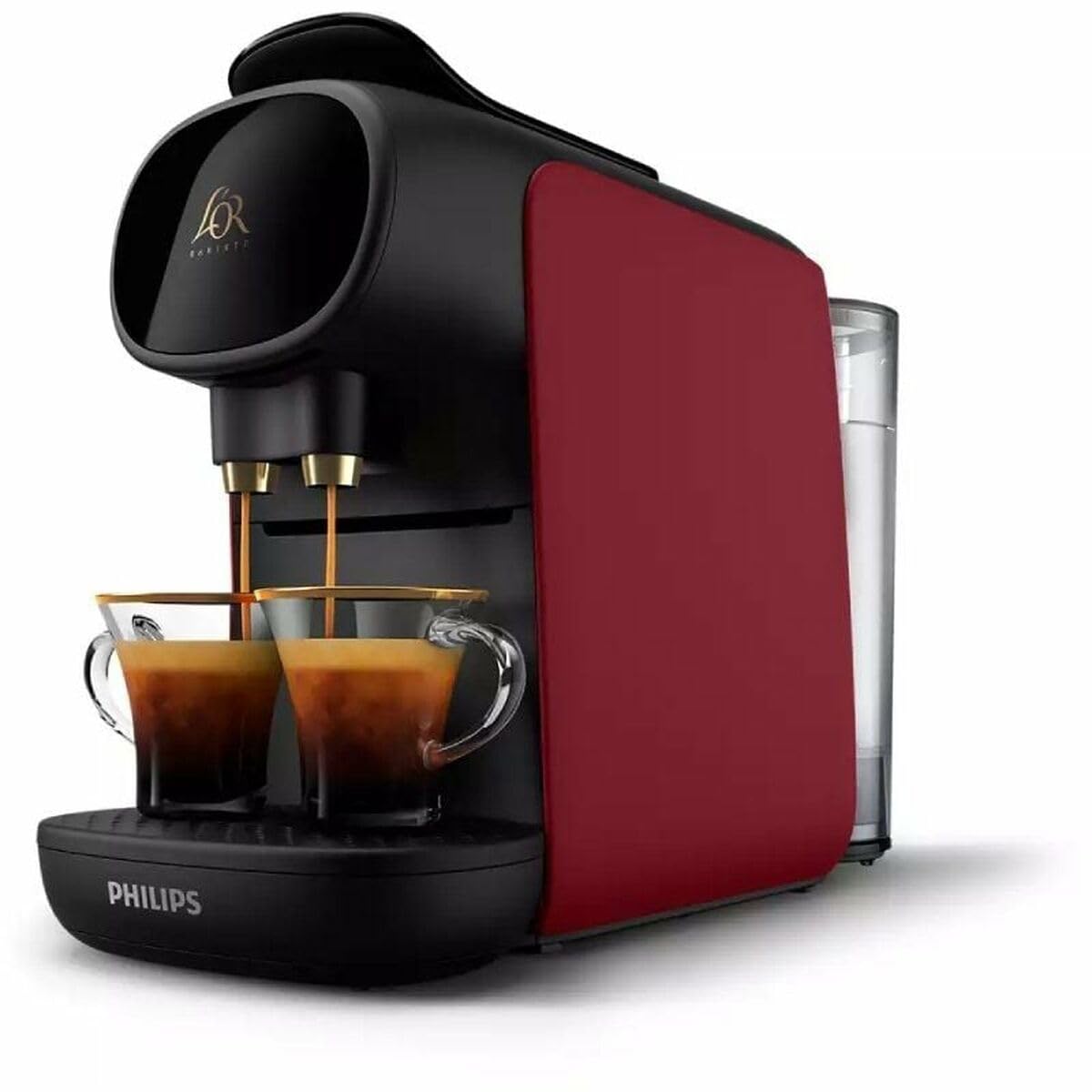 PHILIPS l'Or Barista Sublime Cafetera de Cápsulas, Sunset Rubis, Reconocimiento de Cápsula Doble, 1 o 2 Tazas, Bandeja de Goteo Ajustable, LM9012/50