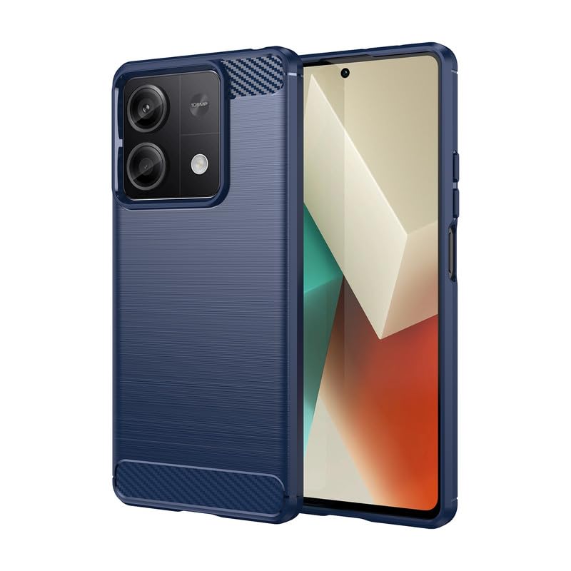 Image of Hybrid Carbon Fiber Back Case for Poco X6 Neo (Blue)