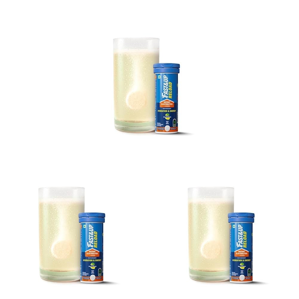 Fast&Up Reload (2.5 Litres) Low Sugar energy drink for Instant Hydration - 10 Effervescent Tablets with 5 Essential Electrolytes + Added Vitamins- Certified Electrolytes Drink - Lime and Lemon flavour-image-13