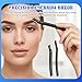 QFGasre 7pcs Eyebrow Kit 7 in 1 Eyebrow Trimmer Scissors Tweezers for Women Professional Eyebrows Grooming Set Razors Spoolie Brush Women Men Hair Plucking Daily Beauty Tools