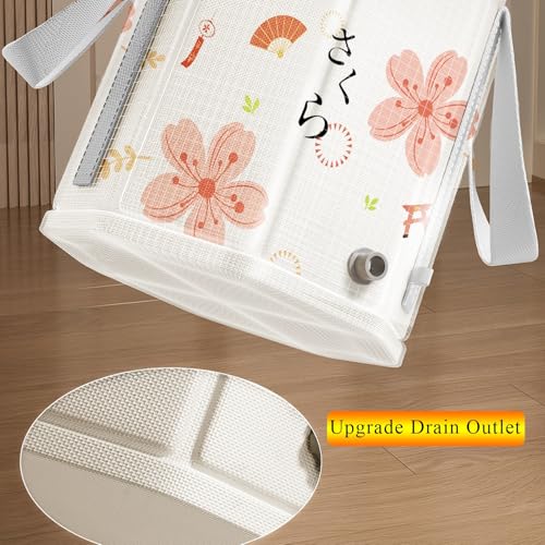 Baño de pies plegable portátil con aislamiento y tapa miniatura 6
