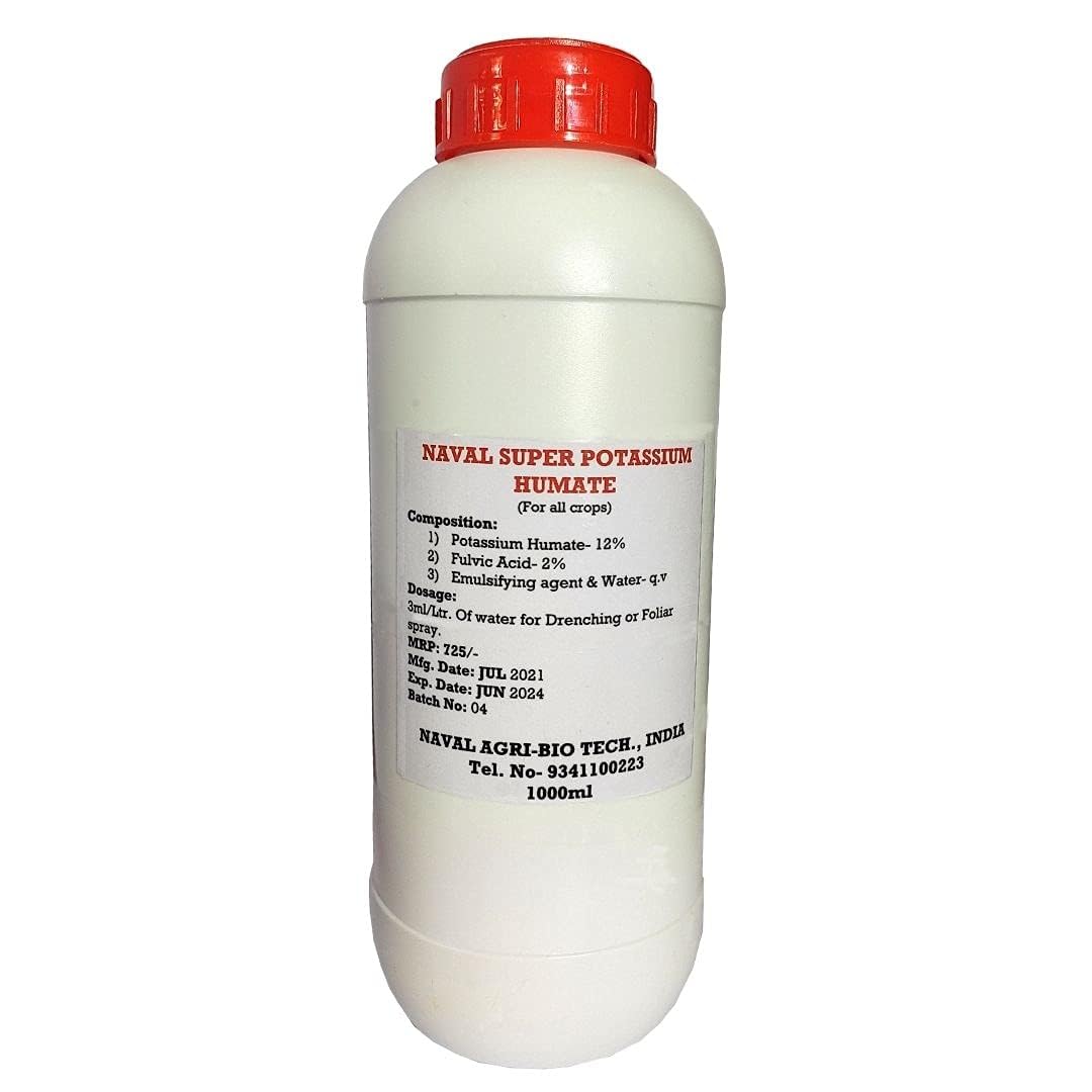 See full amazon price history chart for Naval Potassium Humate Plant Growth Liquid for Promotes Root Growth | Organic Nutrient for Gardens | Liquid Fertilizer for Plants, Soil Conditioner & Root Growth Promoter - 100% Water Soluble | 250 ML Naval Potassium Humate Plant Growth Liquid for Promotes Root Growth | Organic Nutrient for Gardens | Liquid Fertilizer for Plants, Soil Conditioner & Root Growth Promoter - 100% Water Soluble | 250 ML (B0D2D6CQYY) Amazon Price History, Amazon Price Tracker