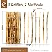 BooGardi Staketenzaun 80 cm hoch · Holz-Zaun Garten in 14 Größen · Gartenzaun Holz Sichtschutz · Jägerzaun Teichzaun Holzzaun Bauernzaun · 80cm x 5m · Lattenabstand 3-5cm
