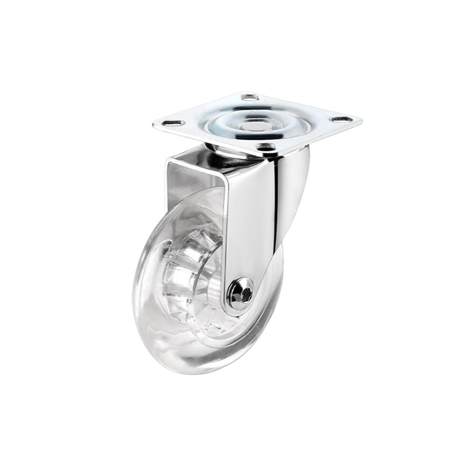 MXXDMOPD 4 Pieces/lot 3 inch Transparent Wheel Furniture Display Cabinet Silent Rubber Swivel Pulley Caster(A)