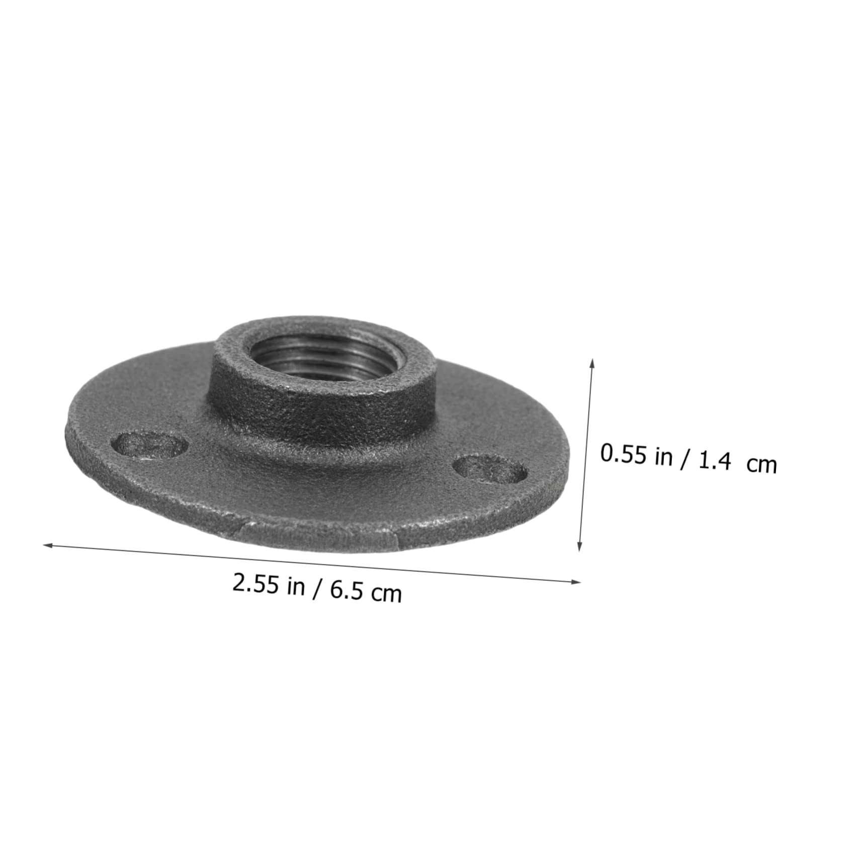 Juego De Bridas Prácticas Para Exteriores 20 Piezas Bridas De Hierro Industriales Bridas Roscadas Retro Para Proyectos
