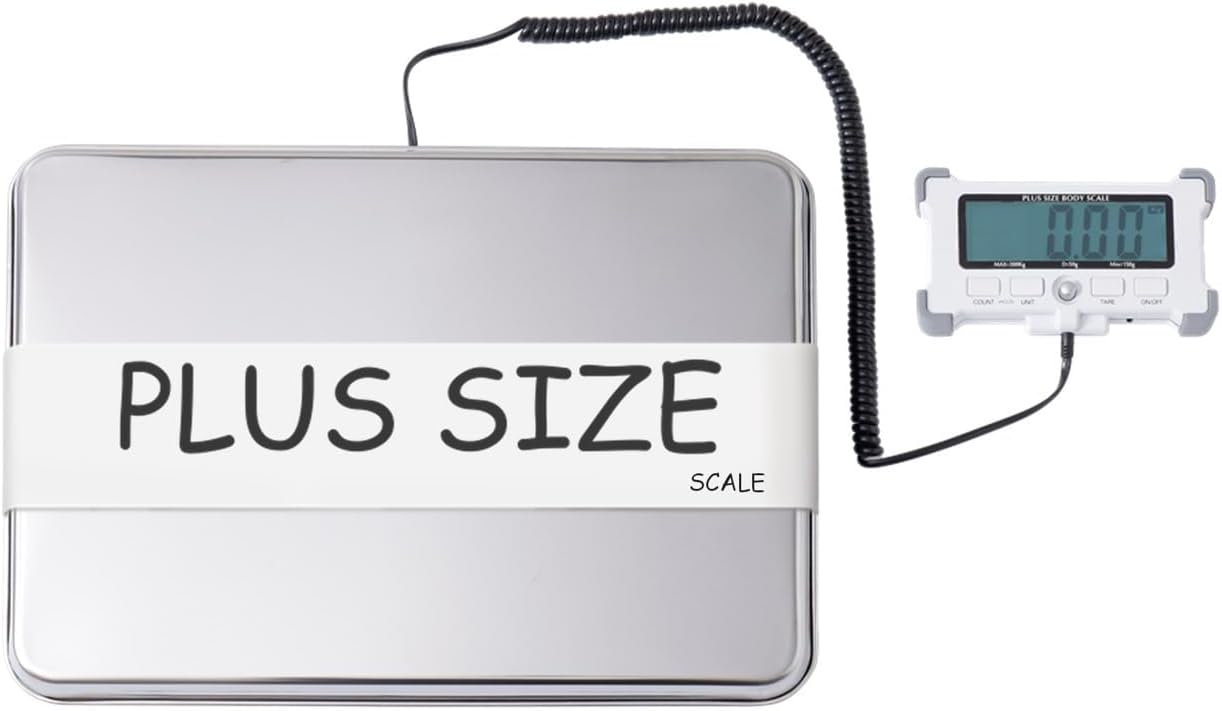 King Mills Extra Wide Heavy Duty Scale for Body Weight, 300kg/660 Lb Bariatric Scale with Easy to Read External Digital Display,Gift for Plus Size Person Over 500lbs