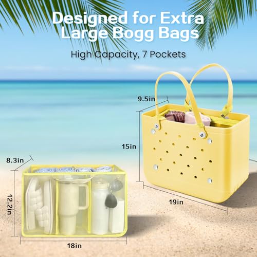 Image of XYFuuee Beach Bag Organizer Insert Divider for X Large Bogg Bag Accessories
