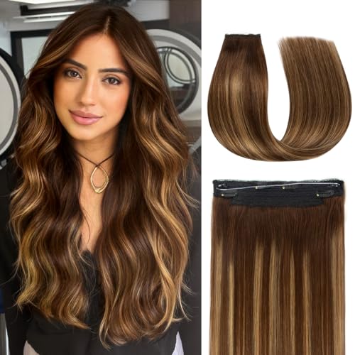 FUINAL 14in Balayage Halo Hair Extensions