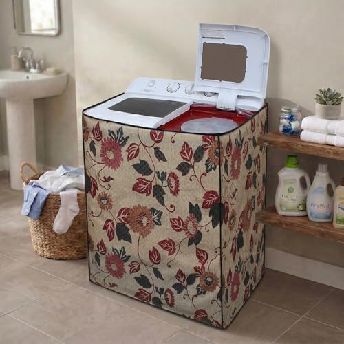 Image of DREAM CARE Waterproof & Dustproof Washing Machine Cover Top Load & Semi Automatic Suitable for 8 kg, 8.2 kg, 8.5 kg (89 x 99 x 55 cms)