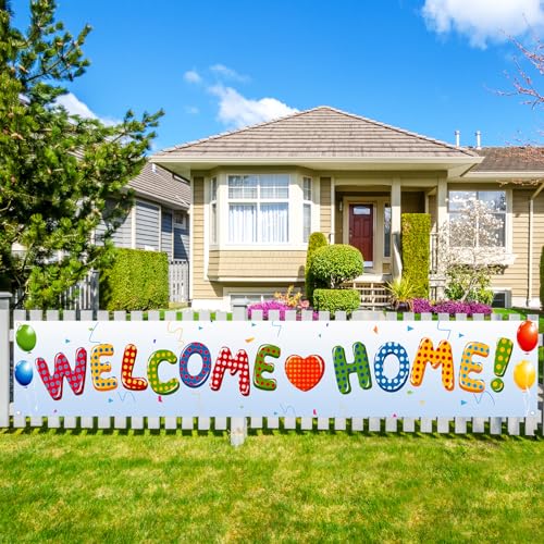Labakita Welcome Home Banner Decorations for Hospital/Military/Navy/Marine Corps/Marine Boot-camp/Army/National Guard/Air Force/Housewarming Welcome Home Sign
