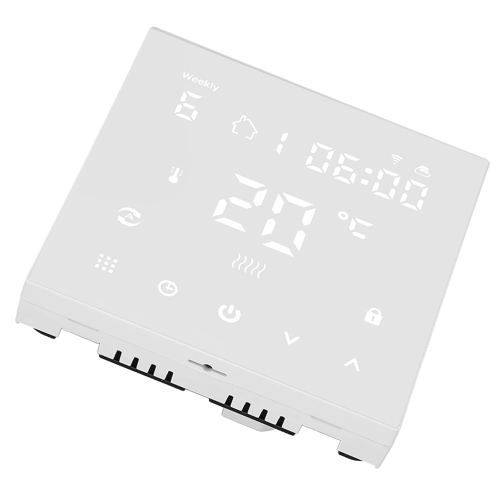 Termostato Intelligente Termostato Digitale PC più ABS AC90 a 240V 16A WiFi Touch LCD Telecomando da 41 a 95F per Riscaldamento a Pavimento Elettrico Uso Domestico