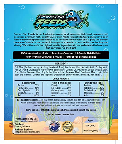 image for FRENZY FISH FEEDS Supreme Colour Enhancing 0.5mm Tropical Micro Sinkin