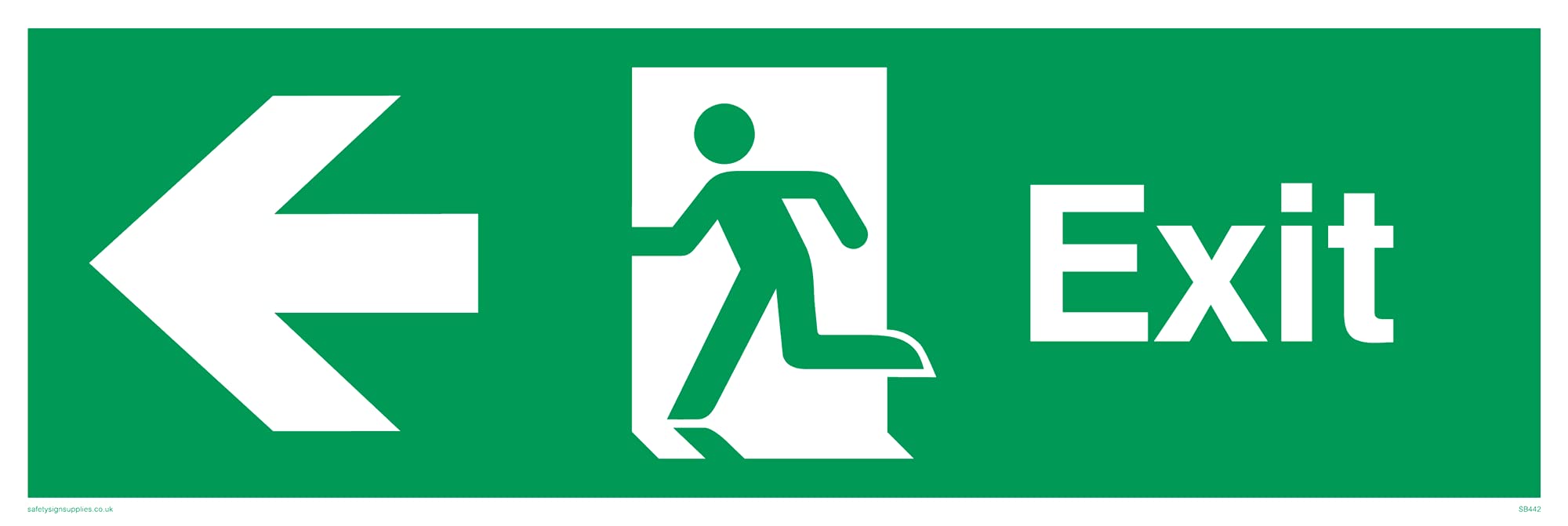 Pack of five - ExitLeft Sign - 300x100mm - L31