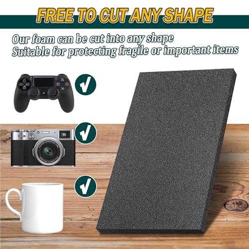 Joewuzun almofadas de espuma de polietileno para embalagem de folhas de espuma inserções de amorteci