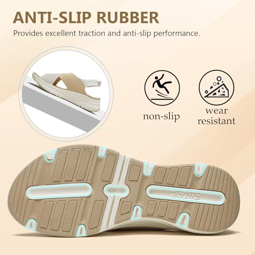 Image of Womens Orthopedic Sandals Ladies Recovery Sport Sandals with Arch Support