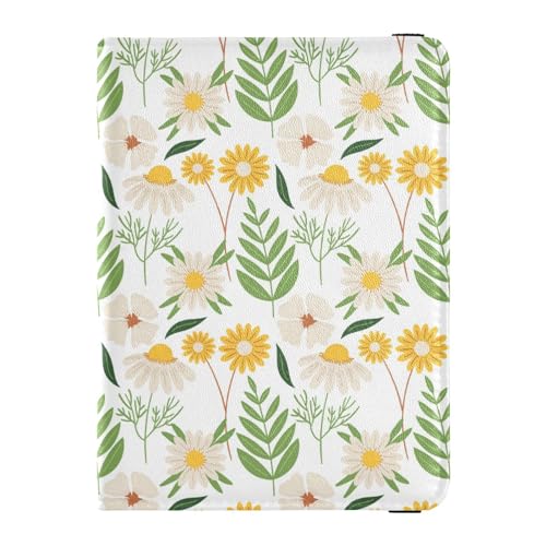 Custodia per passaporto per donne e uomini per da viaggio con blocco RFID motivo floreale senza cuciture Fiori Senza Cuciture Taglia unica Casual