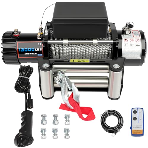 Winche eléctrico 13000LBS con control y accesorios