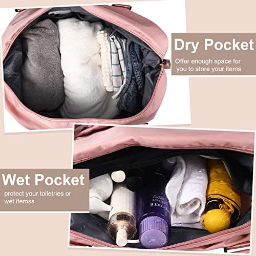 2 Pack Travel Bags for Women, Weekender Bags for Women, Cute Travel Duffel Bag Travel Workout Duffel Bag Waterproof Sports Tote Shoulder Overnight Bag (Pink, Light Green) 7 2 Pack Travel Bags for Women, Weekender Bags for Women, Cute Travel Duffel Bag Travel Workout Duffel Bag Waterproof Sports Tote Shoulder Overnight Bag (Pink, Light Green)