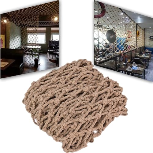 Filet d'escalade en corde de chanvre 2x6m et filet de sécurité pour balcon - 2