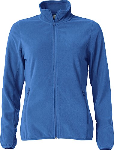 Image of CLIQUE - Women's Basic Micro Fleece Jacket Ladies Autumn/Winter Polyester Windproof Sweatshirt for Skiing, Hiking, Travel, Mountains, royal, XXL