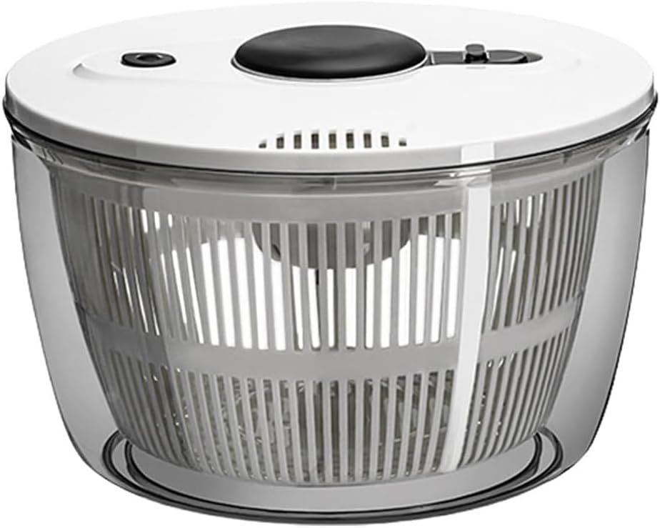 Aboiled 3L Manual Vegetable Dryer Spinner - Quick Drain Salad Spinner & Fruit Dryer for Easy Drying