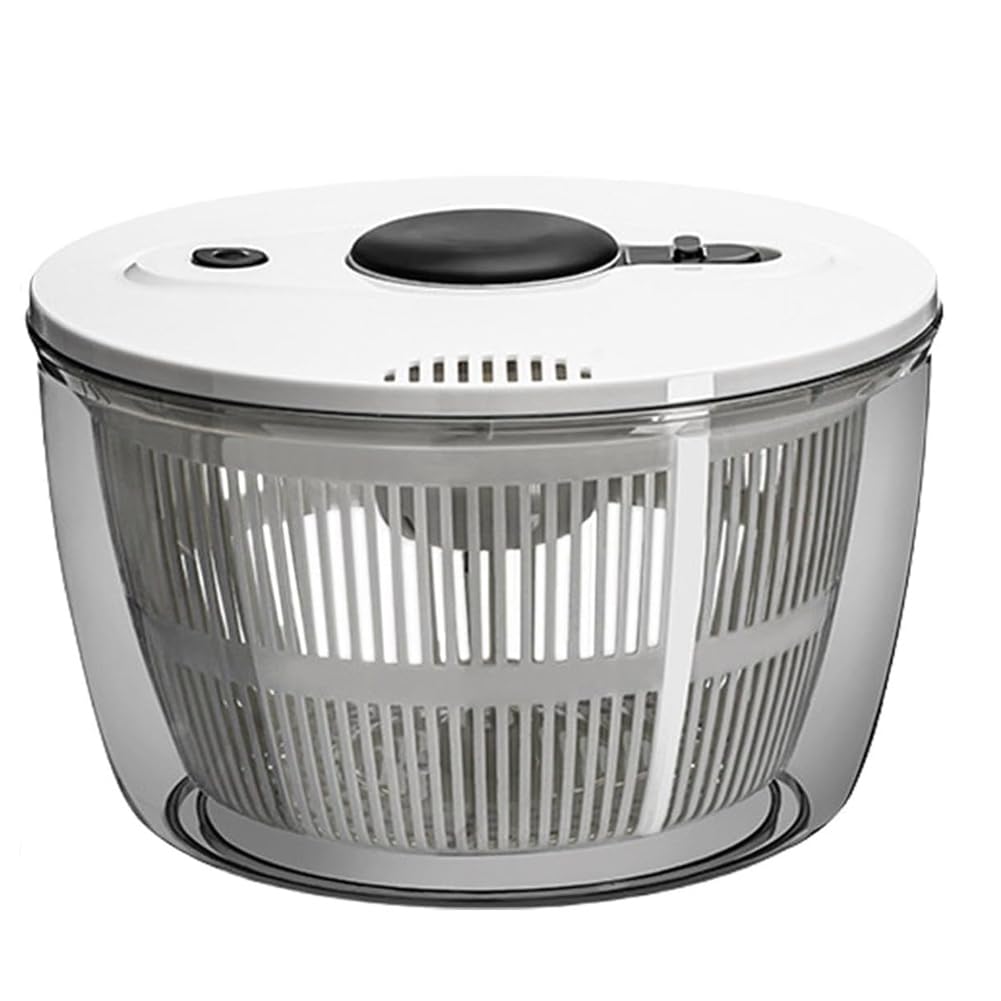Akfldms Vegetable Dryer Spinner, Salad Spinner, Fruit Dryer,Manual Quick Drainage, 3L Spinners for Lettuce