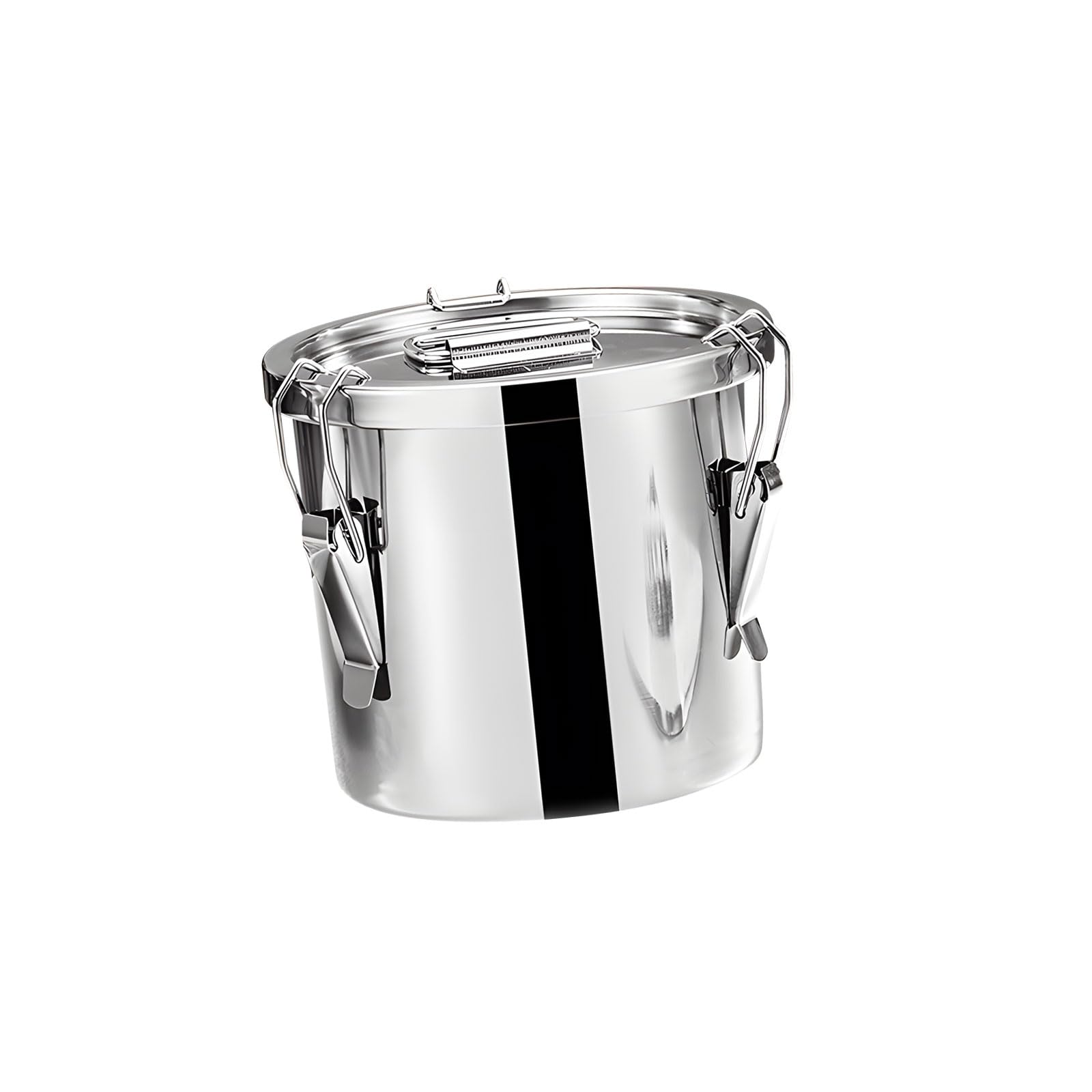APGLSXY Sturdy 304 Nonrust Steel Storage Bucket 202oz Sealed Lid Food Preservations Container for Coffee Flour Rice Coffee Flour Rice Storage Bin
