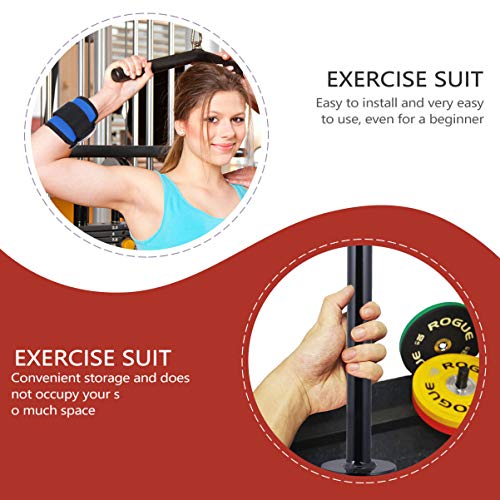 IMIKEYA Fitness LAT e sistema de polia de elevação, cabo ajustável com pino de carregamento para trí