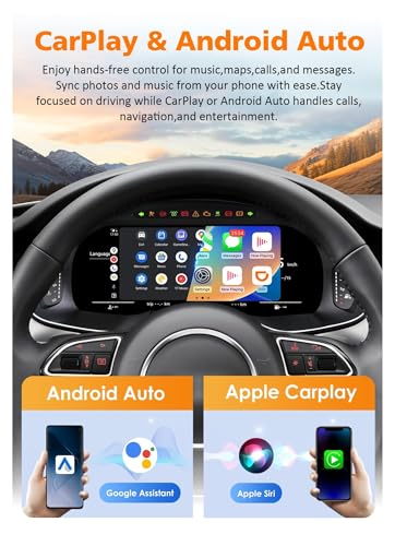 Tablero de instrumentos de 12,3" con Android Auto y CarPlay para viajes en Audi 5