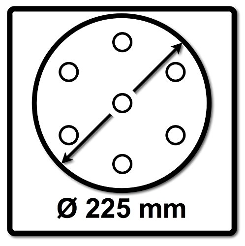 Festool P80 Grit Granat Net 25-Piece, 225 mm Diameter, Steel Grey, P80 Grit / 25 pk - Image 2