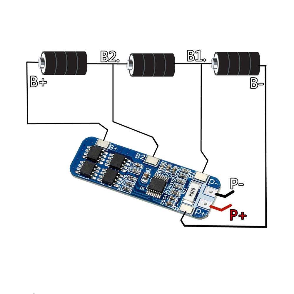 Amazon.co.jp: 3S 10A 12V リチウム電池充電器保護ボード