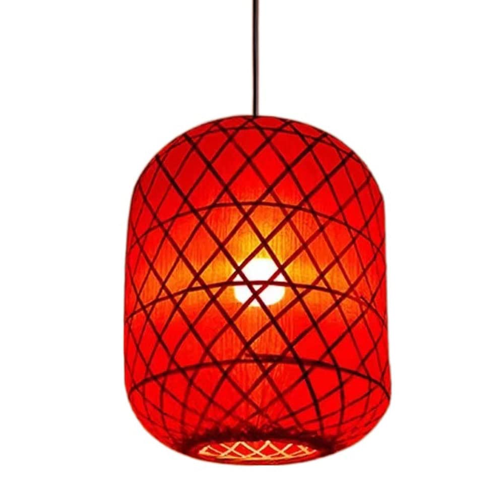 Suspension lumineuse artisanale d'Asie pour illuminer votre salon chaleureux