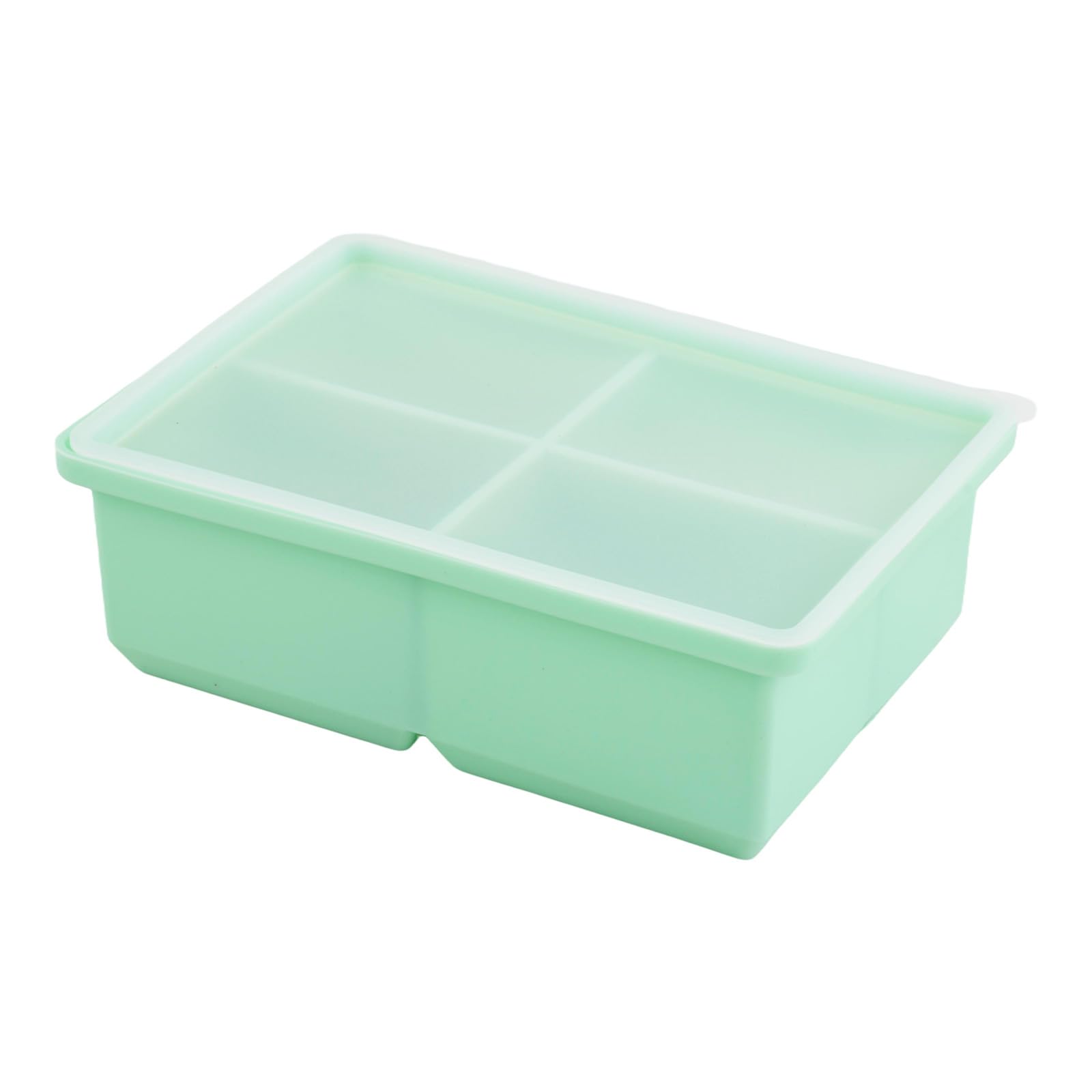 1 Pack Extra Large Soup Containers for Freezing, Large Ice Cube Tray, Meal Prep Soup Storage Containers, Silicone Food Freezer Trays, Container for Storing and Freezing Soup, Broth, Sauce and Ice