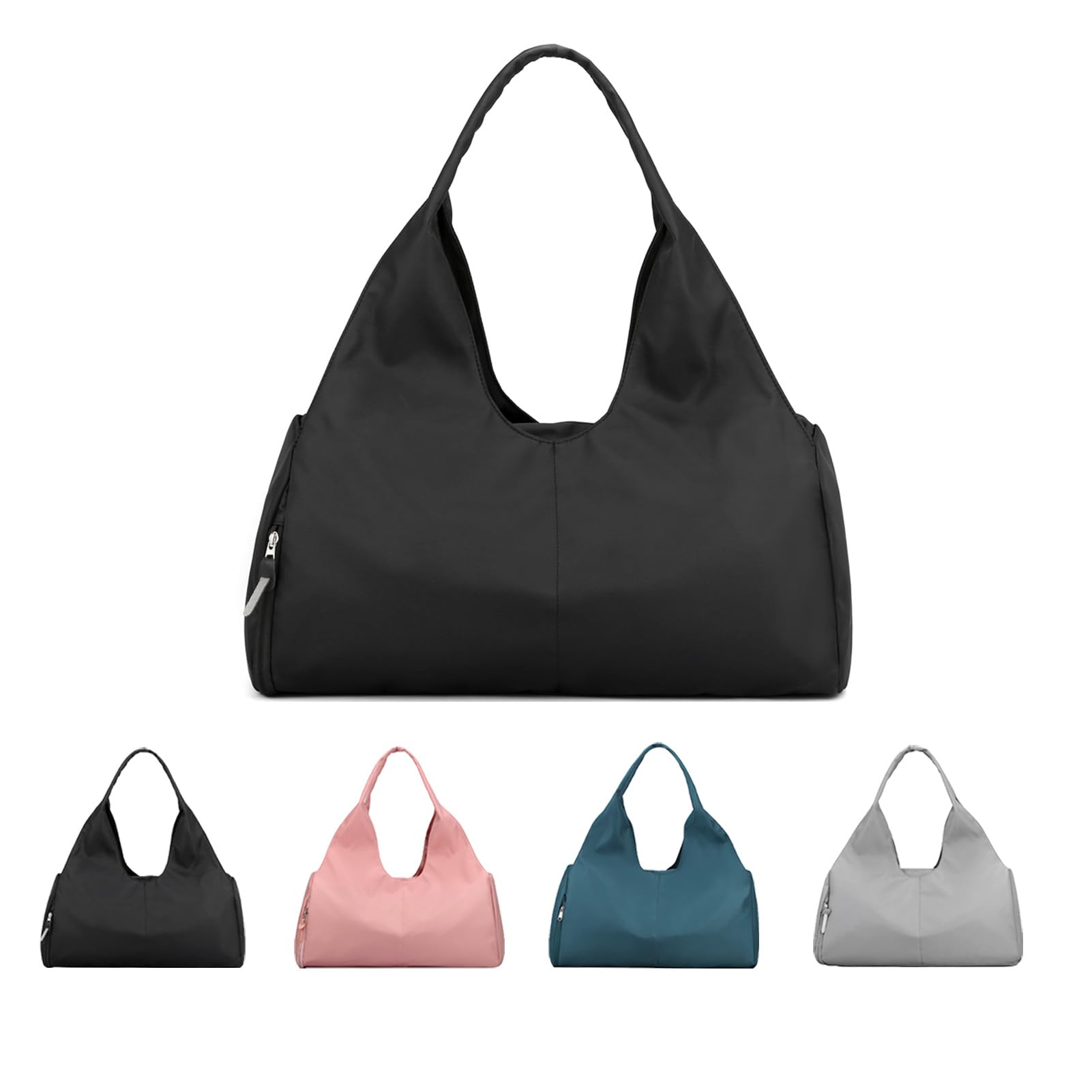 Gym Bag for Women Men with Shoe Compartment and Wet Pocket Weekender Travel Bag Leisure Handbag Foldable Shopping Tote Bags for Fitness Swimming Yoga Sports