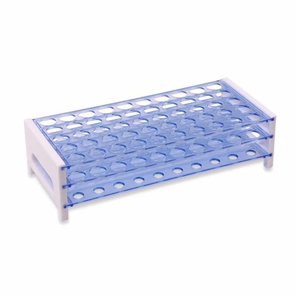 Röhrchen – 13 x 100 mm klares Reagenzglas-Set mit Kappen und Gestell