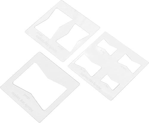 Miniatura 2 de Oumefar Kit de 3 plantillas de incrustaciones de mariposa, 6 x 6 pulgadas con incrustaciones de mariposa y plantillas decorativas para carpintería