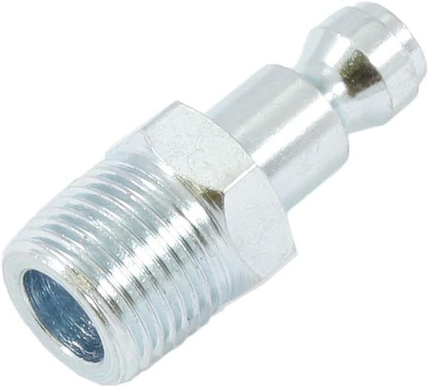 Forney 75399 Air Fitting Plug, Tru-Flate Style, 1/4-Inch-by-3/8-Inch Male NPT