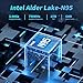 TUREWELL HSI Mini PC, Alder Lake N95 - Quad-Core 3.4GHz, 16GB DDR5 512GB SSD Mini Desktop Computer, WiFi 5/BT5.0/USB3.0/Gigabit Ethernet, Triple 4K Display Micro Computer for Home Office