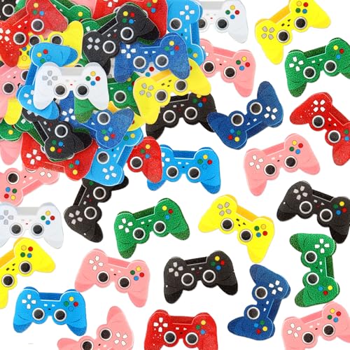 Blumomon 40 Stück Essbare Kuchen Dekoration Videospiel Kuchen aufsatz Gaming Dekoration Level Up Videospiel Cupcake topper