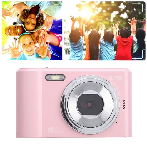 Câmera Digital Masyrt 2.7K 48MP Com Tela IPS de 2,4 Polegadas, Zoom 8X e Foco Automático, Portátil p