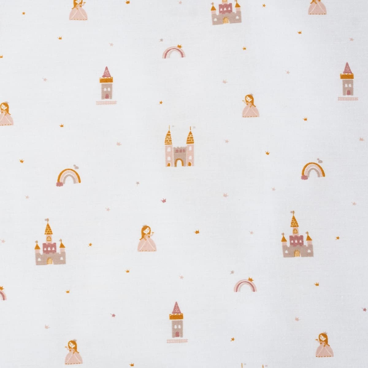Kinder- und Jugend-Bettwäsche Märchengold, Größe: 135 x 200 cm + 80 x 80 cm - Bettwäsche aus feinster, weicher Baumwolle - in praktischer Turnbeutelverpackung