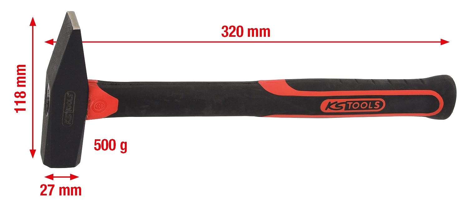 KS Tools 142.1351 Mlotek stolarski, 500g, wlókno szklane