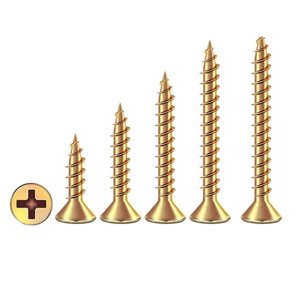 Clavos de ferretería, clavos de acero para ladrill Tornillos de cabeza plana, clavos for paneles yeso, for m3,5 m4 m5-M5*35(M4*40 (100 Pieces))