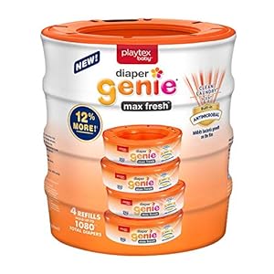 Playtex Diaper Genie Max Fresh, 4 Refills