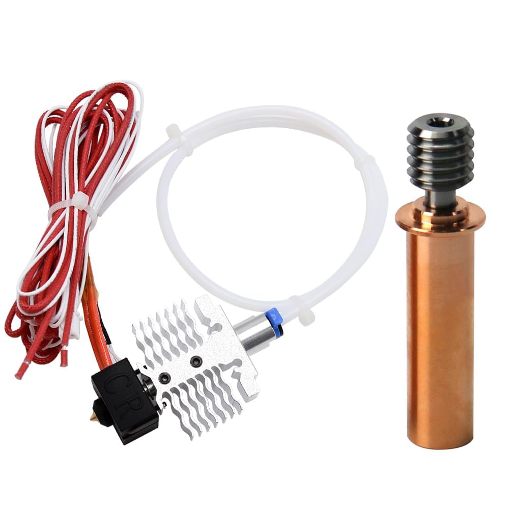 POLISI3D Ender 3 V2 Neo Hotend Kit Extruder Hot End 0.4mm Nozzle + 1pc Bimetal Heatbreak w/PTFE Tubing, Silicone Cover Compatible with Creality Ender