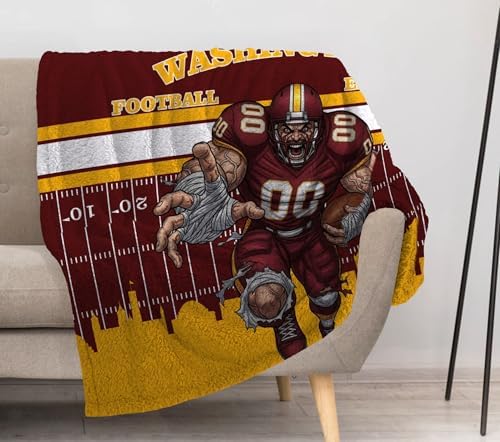 Allenjoy Cobertor Washington American Football Burgundy Courage 1...