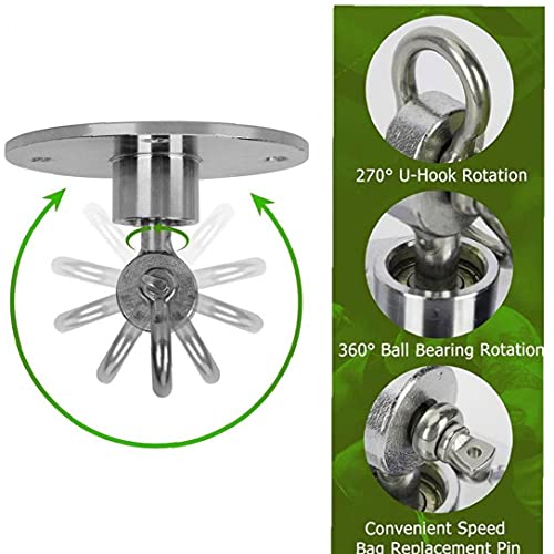 Speed ​​bag Swivels Bokszak Metalen Beugel Multi-richting Speedbag Swivel Apparatuur Voor Boksen Silver - Afbeelding 7
