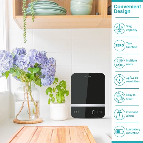 Dale Digital Food Scale – Tempered Glass Digital Scale Grams And Ounces – 11Lb/5Kg Food Scales For Kitchen – Electronic Digital Kitchen Scale For Meal Prep, Nutrition, Baking, Cooking, Diet #TOP1