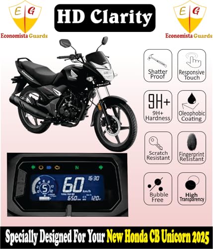 Image of 9H Full Screen Protector Film For Your Honda CB Unicorn 160 2025|LCD Digital Meter Protector|Anti-Scratch TFT Display Cover|HD Clarity Speedometer Film|Scooter Dashboard Accessory